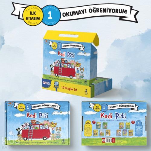 Kedi Piti Seti (10 Kitap - Kutulu);Okumayı Öğreniyorum 1