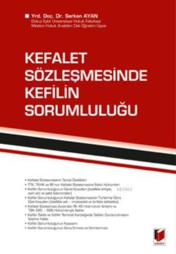 Kefalet Sözleşmesinde Kefilin Sorumluluğu - Kitapiks.com