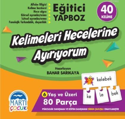 Kelemeleri Hecelerine Ayırıyorum - Eğitici Yapboz