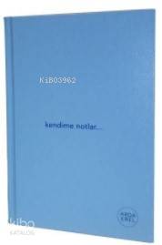 Kendime Notlar Arda Erel Defter (Mavi Ciltli)