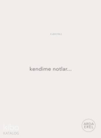Kendime Notlar; Defter (Beyaz) - Kitapiks.com