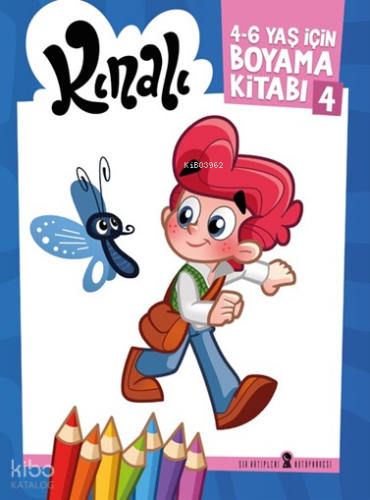Kınalı 4-6 Yaş İçin Boyama Kitabı 4 (Mavi)