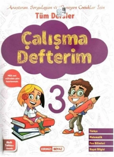 Kırmızı Beyaz 3.Sınıf Çalışma Defteri - Kitapiks.com