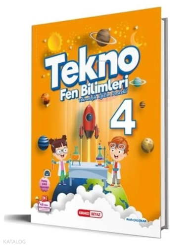 Kırmızı Beyaz 4. Sınıf Tekno Teknolojik Eğitim Destekli Fen Bilgisi