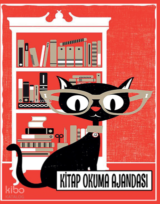Kitap Okuma Ajandası - Gözlüklü Kedi