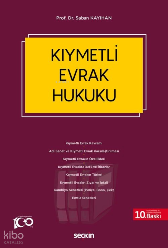 Kıymetli Evrak Hukuku