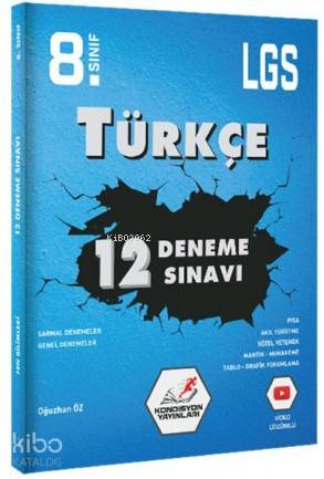 Kondisyon Yayınları 8. Sınıf LGS Türkçe 12 li Deneme Sınavı