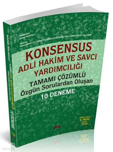 Konsensus Hakim ve Savcı Yardımcılığı 10 Deneme