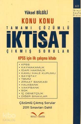 Konu Konu Tamamı Çözümlü İktisat Çıkmış Sorular