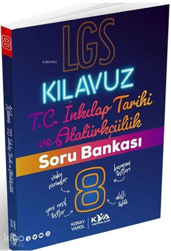 Koray Varol Akademi 8. Sınıf Kılavuz Serisi T.C. İnkılap Tarihi Soru Bankası