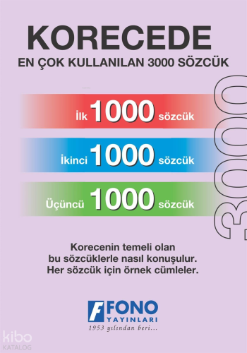 Korecede En Çok Kullanılan 3000 Sözcük