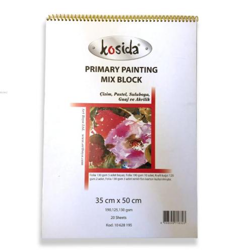 Kosida Primary Painting Mix Block 35X50:10628195 - Kitapiks.com