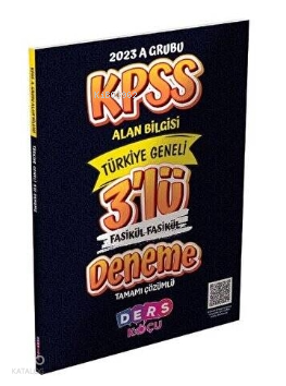 KPSS A Grubu Alan Bilgisi 3 'Lü Fasikül Fasikül Deneme Sınavı Ders Koçu