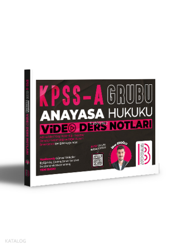 KPSS A Grubu Anayasa Hukuku Video Ders Notları