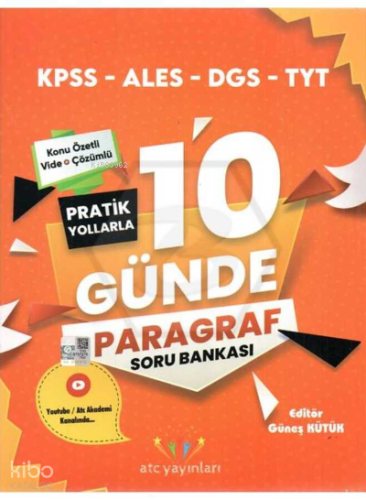 KPSS ALES DGS TYT 10 Günde Paragraf Soru Bankası
