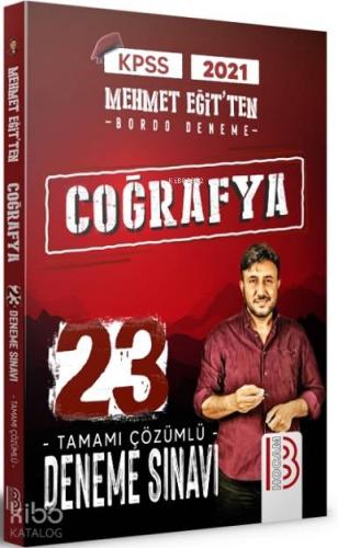 KPSS Coğrafya Tamamı Çözümlü 23 Deneme Sınavı Benim Hocam Yayınları