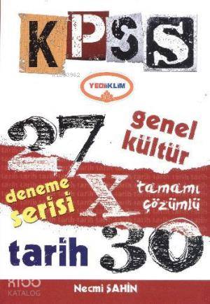 KPSS Genel Kültür Tamamı Çözümlü Tarih Deneme Serisi 27x30