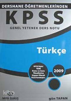 KPSS Genel Yetenek Ders Notu Türkçe