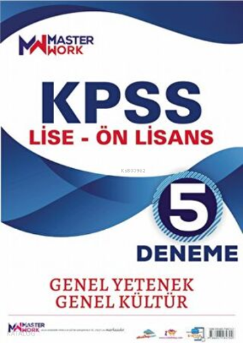 KPSS Lise - Ön Lisans / Genel Yetenek - Genel Kültür 5 Deneme