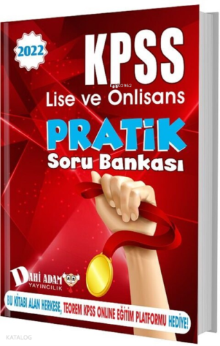 Kpss Lise Ön Lisans Pratik Soru Bankası Dahi Adam Yayınları