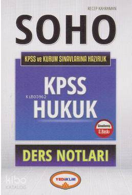 KPSS Soho Hukuk Ders Notları