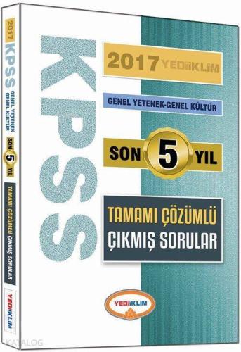 KPSS Son 5 Yıl Tamamı Çözümlü Çıkmış Sorular Genel Yetenek Genel Kültü