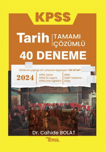 KPSS Tarih 40 Deneme Tamamı Çözümlü - Kitapiks.com