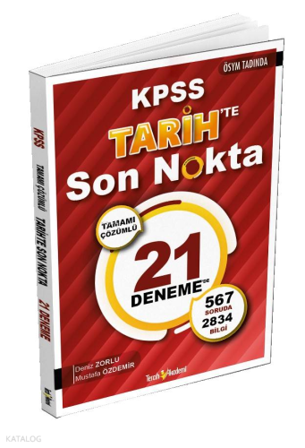 Tercih Akademi KPSS Tarihte Son Nokta 21 Çözümlü Deneme