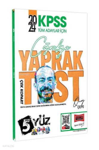 KPSS Tüm Adaylar İçin 5Yüz Coğrafya Çek Kopart Yaprak Test