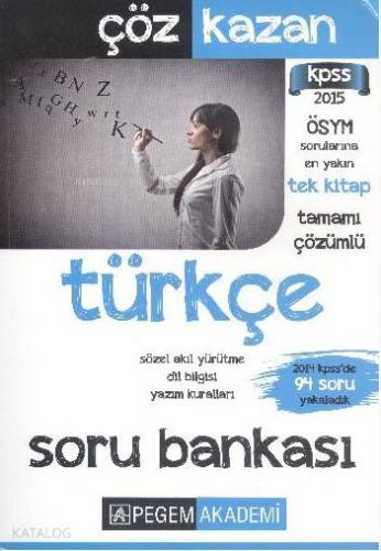KPSS Türkçe Soru Bankası Çöz Kazan Tamamı Çözümlü