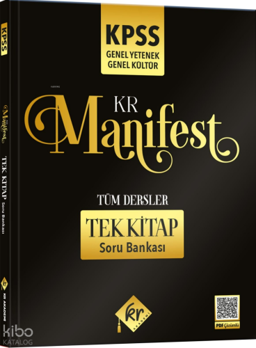 KR Akademi 2026 KPSS Genel Yetenek Genel Kültür Manifest Tüm Dersler T