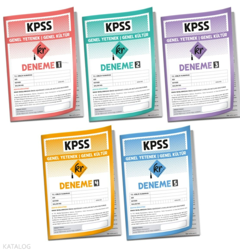 KR Akademi 2026 KPSS Lisans Genel Yetenek Genel Kültür 5li Deneme Pake