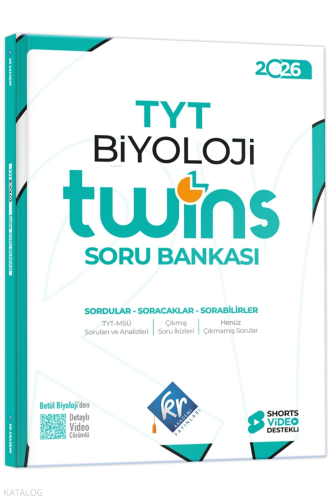 KR Akademi 2026 TYT Twins Biyoloji Soru Bankası