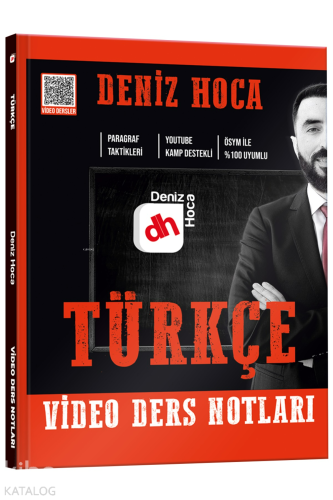 KR Akademi Deniz Hoca Tüm Sınavlar İçin Türkçe Video Ders Kitabı - Kit
