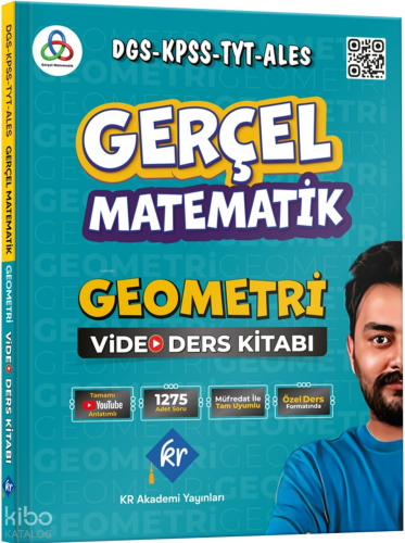 KR Akademi Gerçel Matematik DGS KPSS TYT ALES Geometri Video Ders Kita