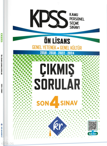 KR Akademi KPSS Genel Yetenek Genel Kültür Ön Lisans Son 4 Sınav Çıkmı