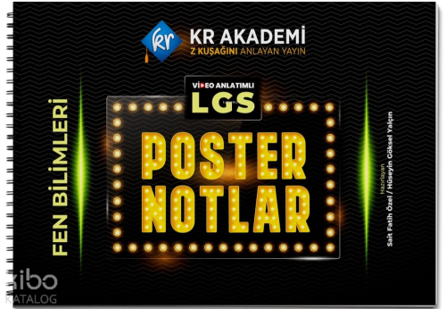 KR Akademi LGS Fen Bilimleri Poster Notları