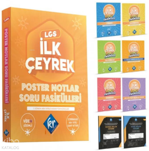 Kr Akademi LGS İlk Çeyrek Poster Notlar Soru Fasikülleri (1. Çeyrek)