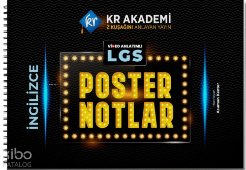 KR Akademi LGS İngilizce Poster Notlar