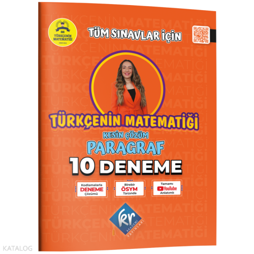 KR Akademi Yayınları Gamze Hoca Türkçenin Matematiği Tüm Sınavlar İçin Paragraf 10 Deneme