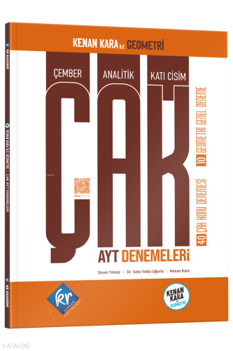 KR Akademi Yayınları Kenan Kara İle ÇAK AYT Denemeleri