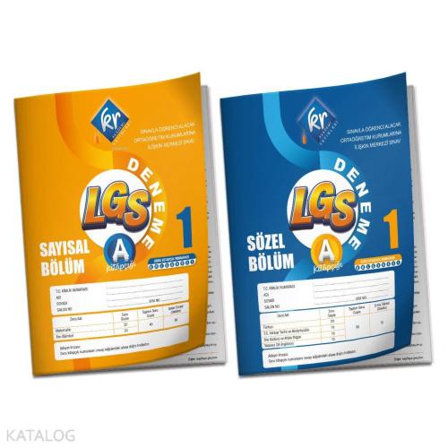 KR Akademi Yayınları LGS - 1 (Türkiye Geneli) Deneme Sınavı