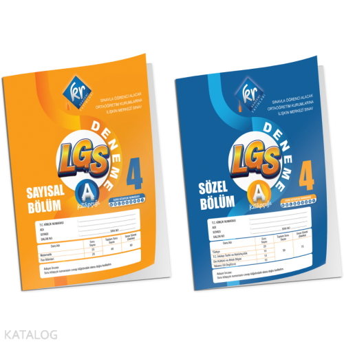KR Akademi Yayınları LGS - 4 (Türkiye Geneli) Deneme Sınavı - Kitapiks