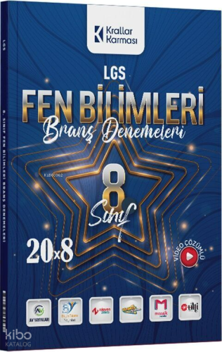 Krallar Karması 8. Sınıf LGS Fen Bilimleri 20 x 8 Branş Denemeleri