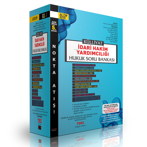 Külliyat İdari Hakim Yardımcılığı Hukuk Soru Bankası