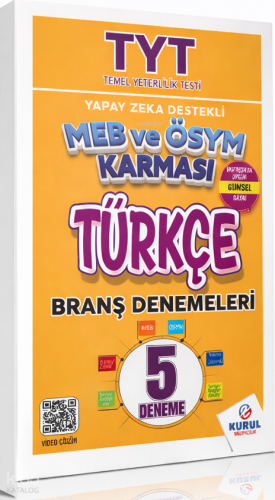 Kurul Yayıncılık YKS TYT Türkçe MEB ve ÖSYM Karması 5 Deneme Çözümlü