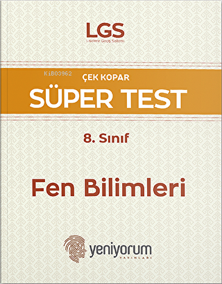 LGS 8. Sınıf Fen Bilimleri Tarihi Çek Kopar Süper Test - Kitapiks.com