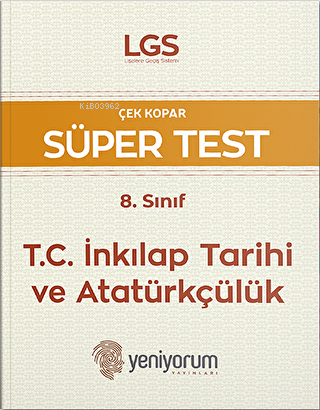 LGS 8. Sınıf İnkılap Tarihi Çek Kopar Süper Test - Kitapiks.com