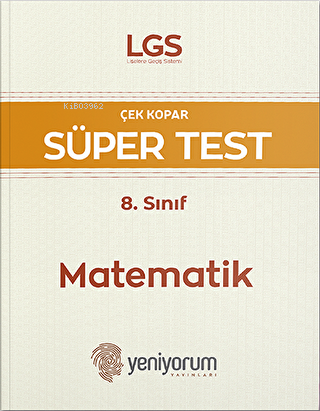 LGS 8. Sınıf Matematik Çek Kopar Süper Test - Kitapiks.com