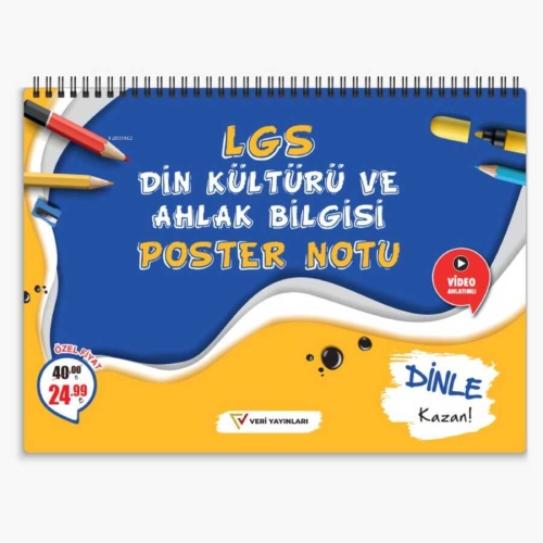 LGS Din Kültürü ve Ahlak Bilgisi Poster Notu - Kitapiks.com